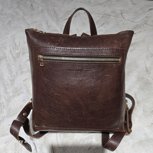 Portland Leather Handbags - Portland Leather Goods Tote Backpack ColdBrew Brown